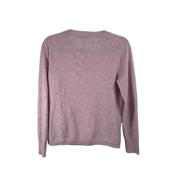 J Crew Cashmere Slim Fit Crewneck Sweater Lavender Purple Capsole Womens Medium - Picture 7 of 7